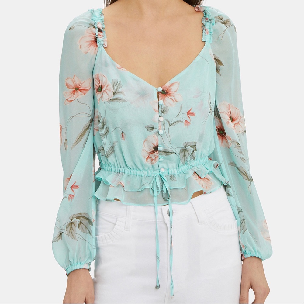 Intermix Raquel Floral Top- NWT SIZE 2